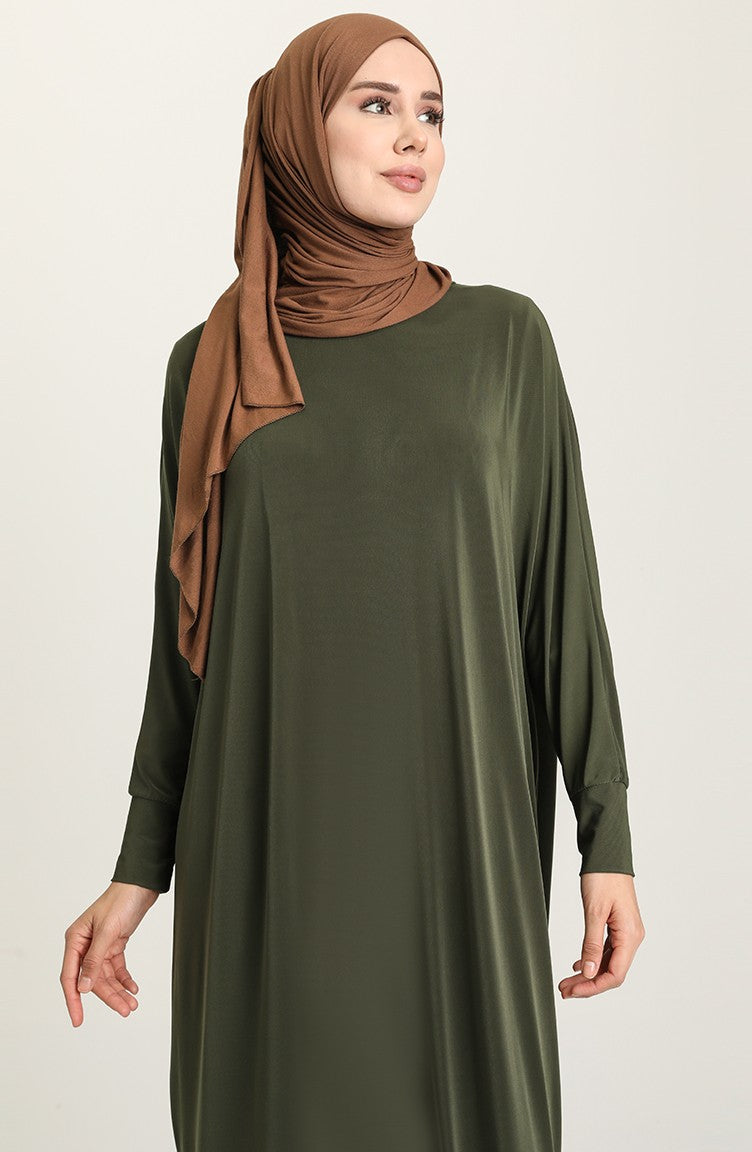 Khaki Bat Sleeve Abayas
