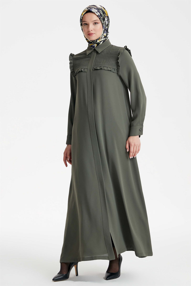 Khaki Hijab Dress