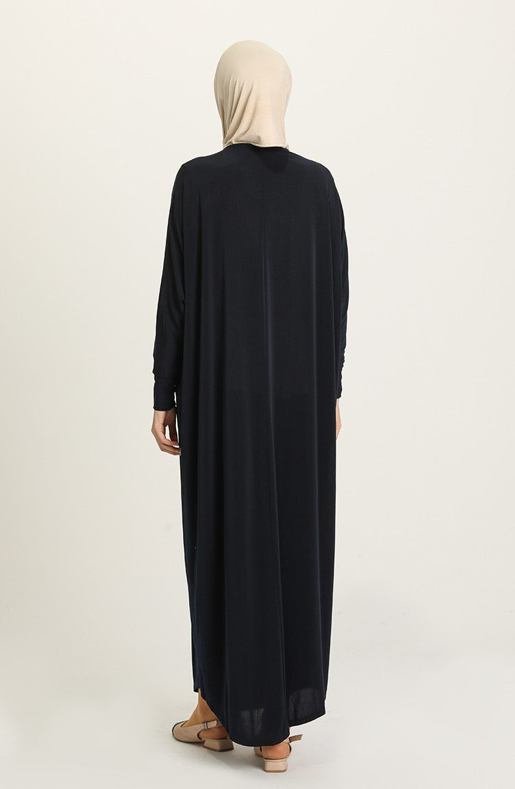 Navy Bat Sleeve Abayas