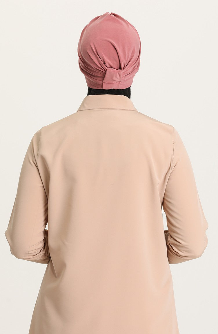 Criss-Cross Hijab Caps - Dark Rose