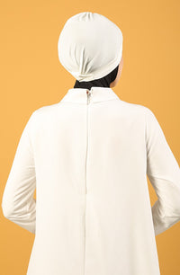 Criss-Cross Hijab Caps - Cream