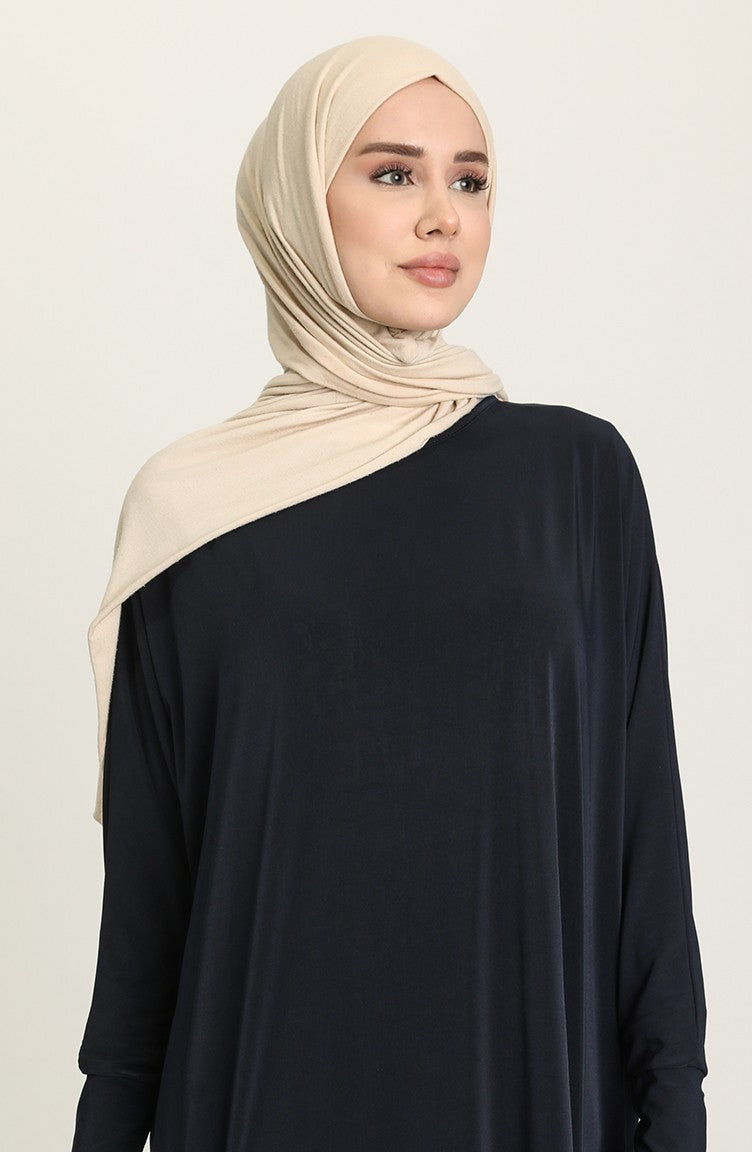 Navy Bat Sleeve Abayas