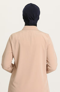 Criss-Cross Hijab Caps - Navy Blue