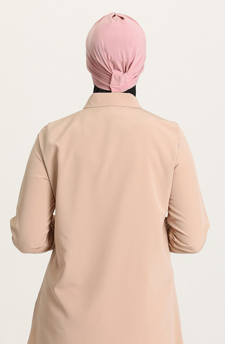 Criss-Cross Hijab Caps - Pink