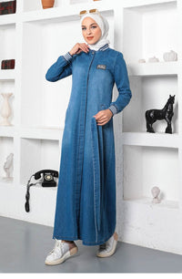 Denim Blue Abaya