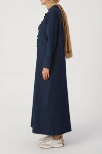 Detail Denim Abaya