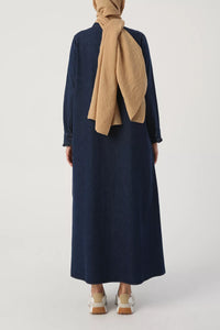 Detail Denim Abaya