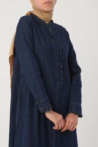 Detail Denim Abaya