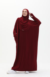 Claret Red 2 Piece Abaya