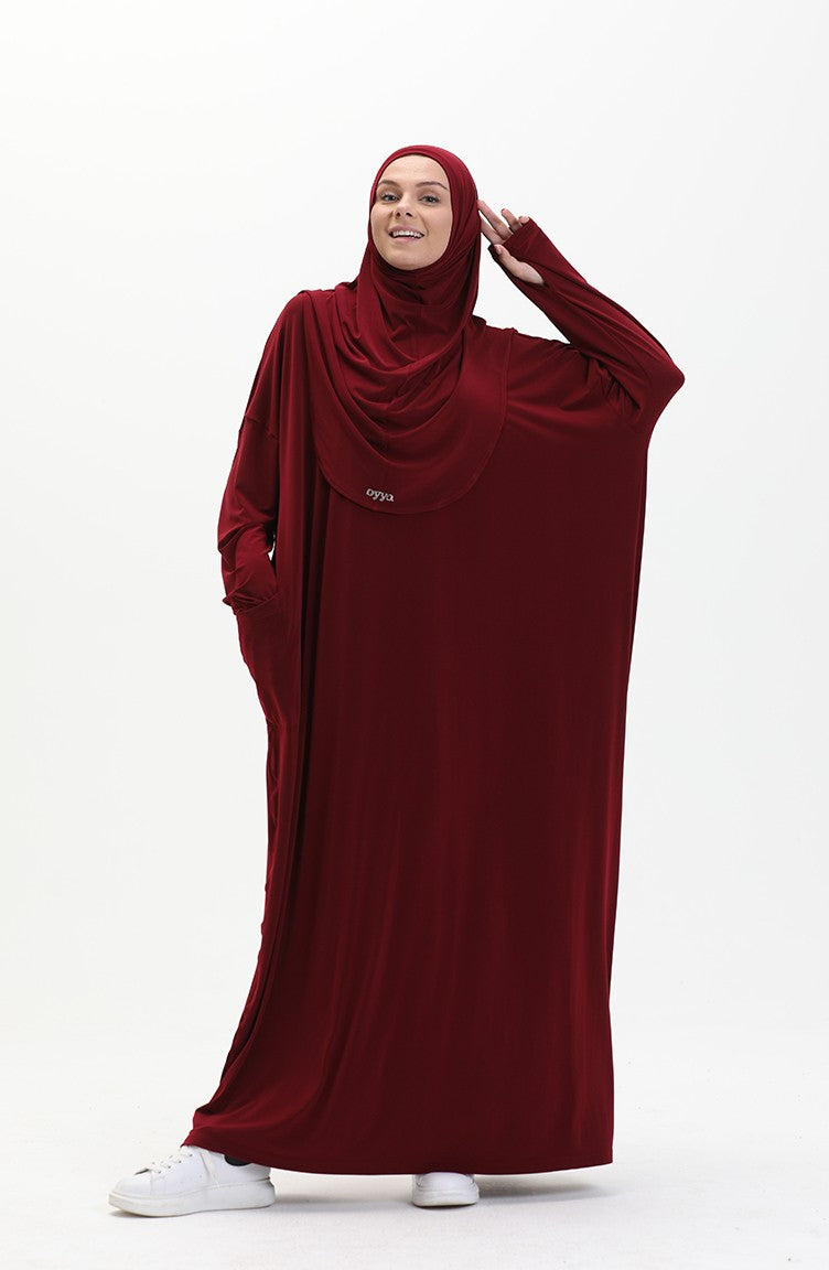 Claret Red 2 Piece Abaya