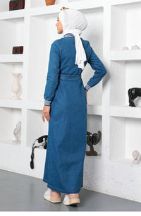 Denim Blue Abaya
