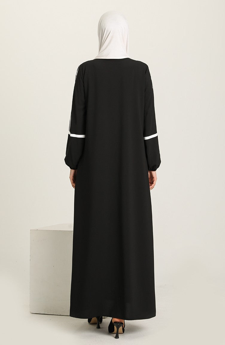 Black Sports Abaya