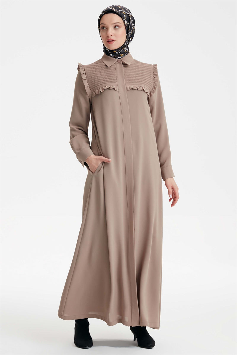 Beige Hijab Dress