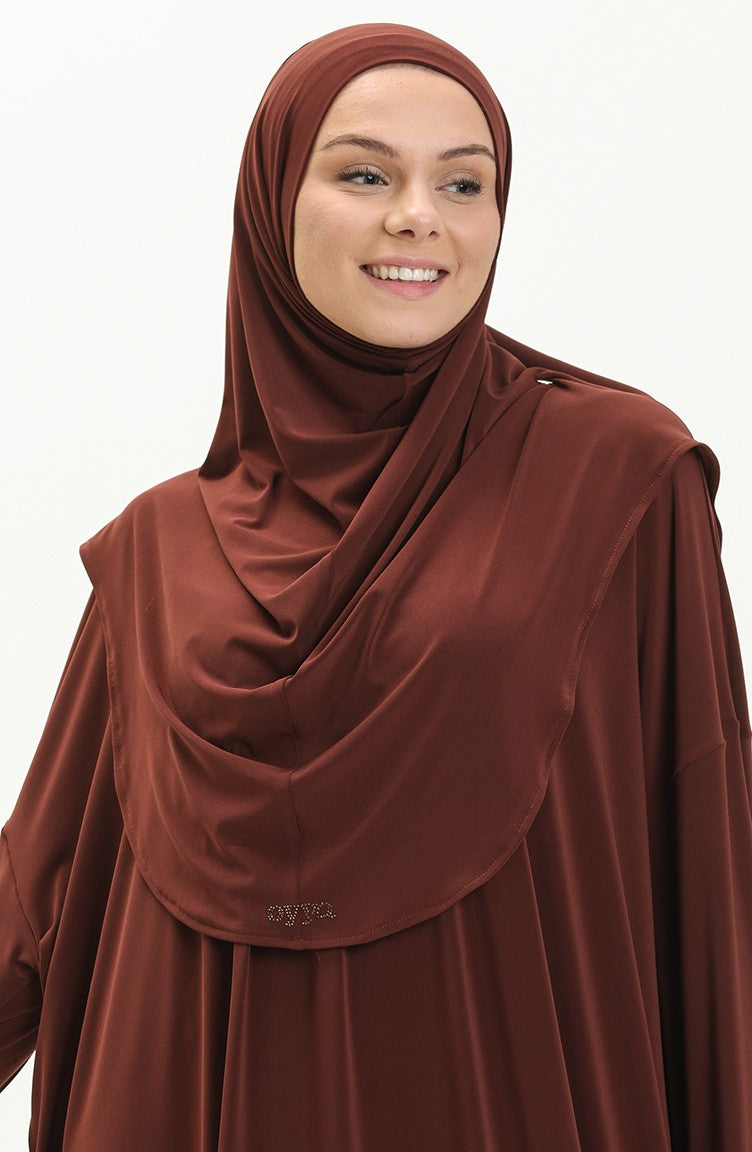 عباية بني 2 قطعة