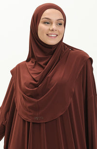 عباية بني 2 قطعة