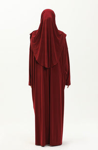 Claret Red 2 Piece Abaya
